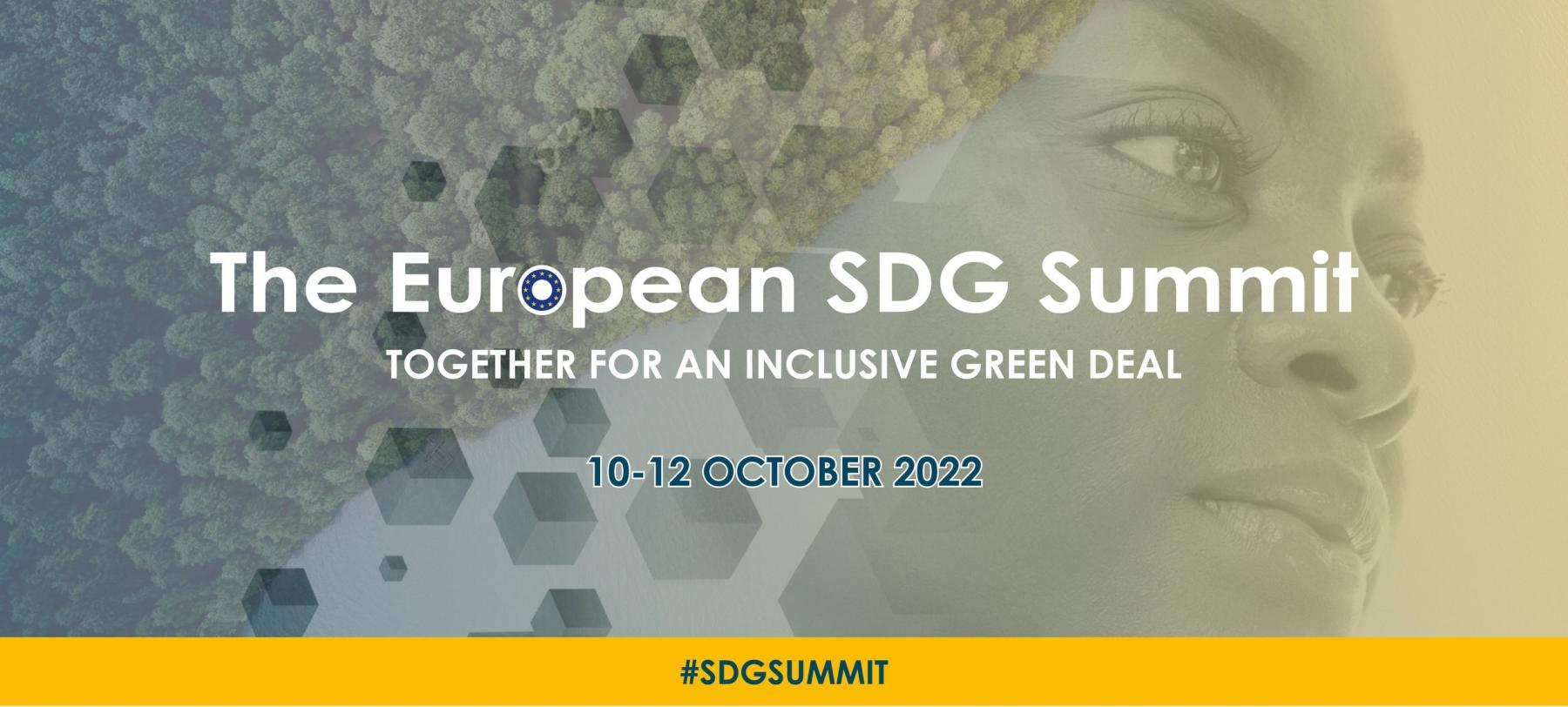 Připojte se k Evropskému summitu SDG 2022 – Společně za inkluzivní Zelenou dohodou